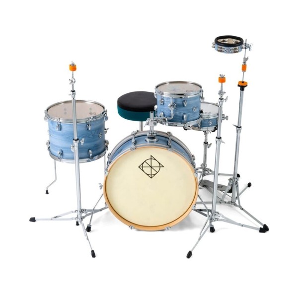 Dixon Drums 'Little Roomer' Gig Pack w/Hardware & Bags, Cerulean Frost