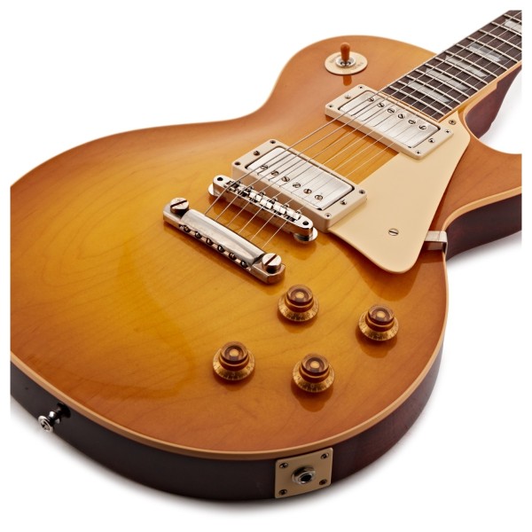 Gibson Custom 1958 Les Paul Standard Reissue VOS, Lemon Burst #85502 - body close 