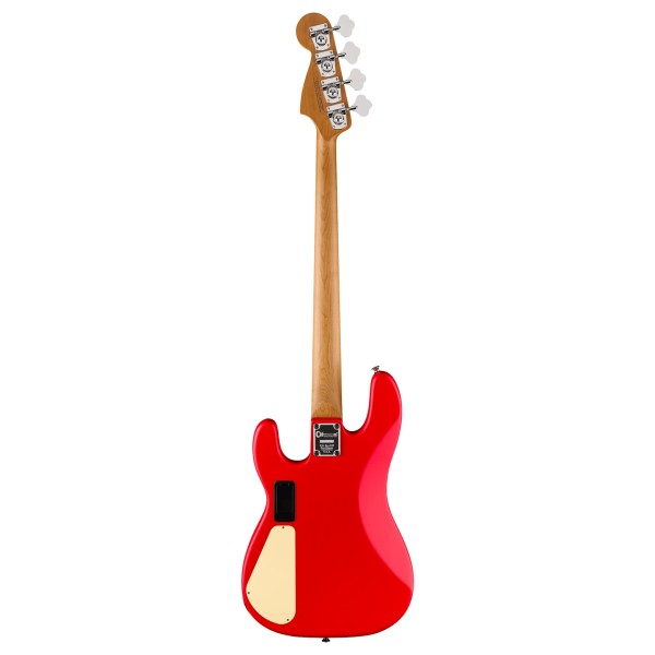 Charvel Pro-Mod Bass SD PJ Iv Mah Satin Ferrari Red Bass Guitar - back 