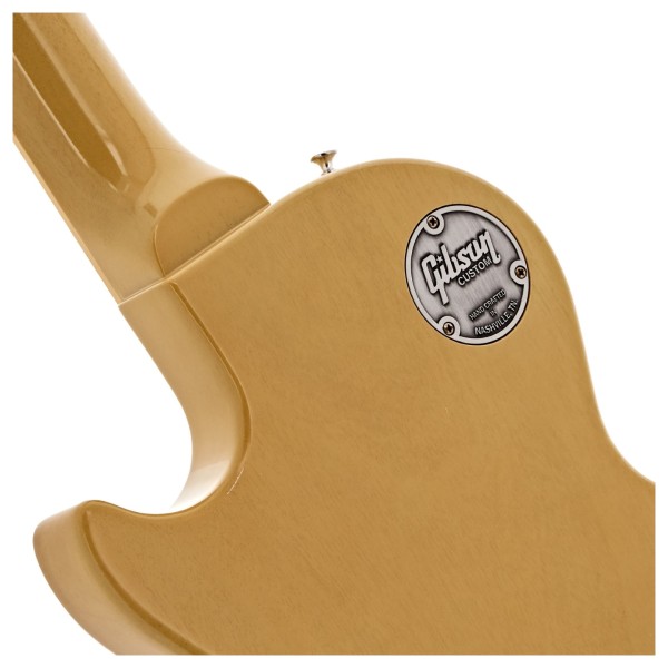 Gibson Custom 1957 Les Paul Special Single Cut Reissue VOS, TV Yellow #742232 - rear custom plate 