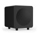 Kanto SUB6 Vinyl Subwoofer, Matte Black - Angled 2