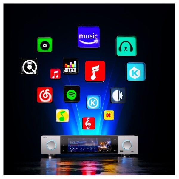 FiiO S15 Audio Streamer, Silver - Detail Image, apps