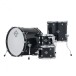 Dixon Cornerstone Hybrid 22'' Drum Kit w/Hardware & Steel Snare, Piano Black Gloss