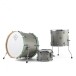 Dixon Cornerstone Hybrid 22'' Drum Kit w/Hardware & Steel Snare, Satin Cement Grey