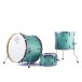 Dixon Cornerstone Hybrid 22'' Drum Kit w/Hardware & Steel Snare, Satin Neo-Mint