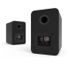 YU Passive Speakers, Matte Black - Angled Rear