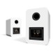Kanto YU Speakers, Matte White - Angled Rear