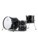 Dixon Cornerstone Hybrid 20'' Drum Kit w/Hardware & Steel Snare, Piano Black Gloss