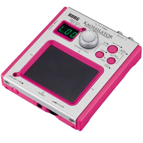 KORG KAOSSILATOR シンセサイザー Korg Kaossilator Mini Phrase Synthesizer, Pink at Gear4music