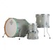 Dixon Cornerstone Hybrid 22'' Drum Kit w/Hardware & Steel Snare, Satin Cement Grey