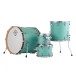 Dixon Cornerstone Hybrid 22'' Drum Kit w/Hardware & Steel Snare, Satin Neo-Mint