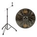 Meinl Classics Custom Dark 20'' Ride & Gear4music Boom Arm Stand, Black
