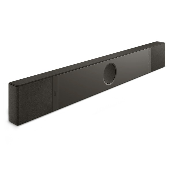 KEF XIO Soundbar, Slate Black - face right 