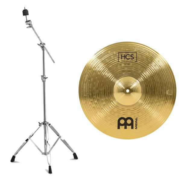 Meinl HCS 18'' Crash Cymbal & Gretsch Explorer Series Boom Cymbal Stand