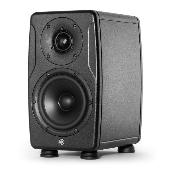 IK Multimedia iLoud Precision 5 MKII Studio Monitor, Black - Angled