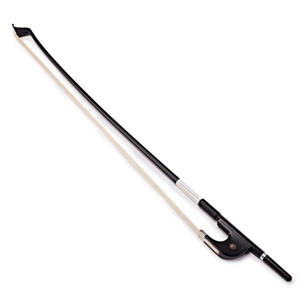 Carbon Fibre Double Bass Bow with German Frog by Gear4music, 3/4 Size