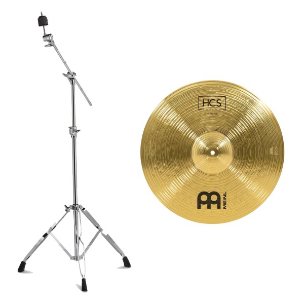 Meinl HCS 18'' Crash-Ride Cymbal & Gretsch Explorer Series Boom Cymbal Stand