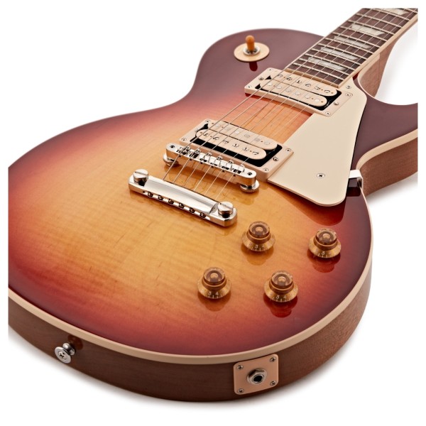 Gibson Les Paul Standard 50s Double Trouble, Vintage Bourbon Burst Gloss #209950071 - low angle 