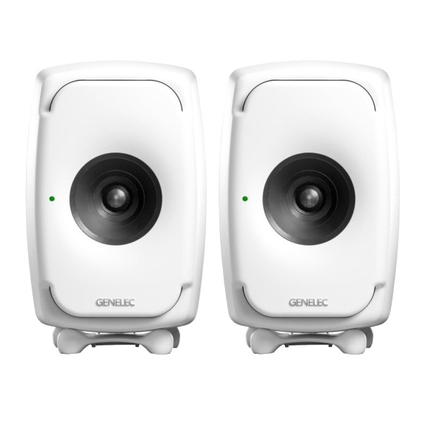 Genelec 8331AWM Professional Studio Monitor White, Pair - Bundle