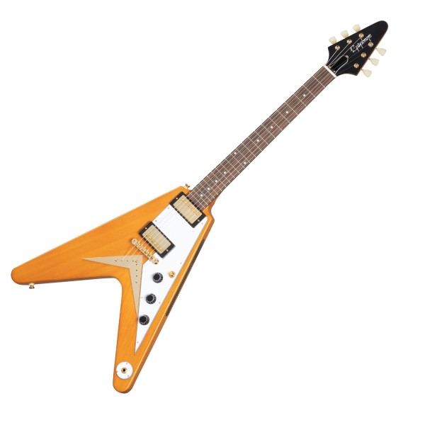 Epiphone 1958 Korina Flying V, Natural - Ex Demo at Gear4music