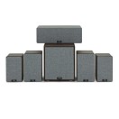 AVCOM 5.1 Speaker Bundle, Walnut