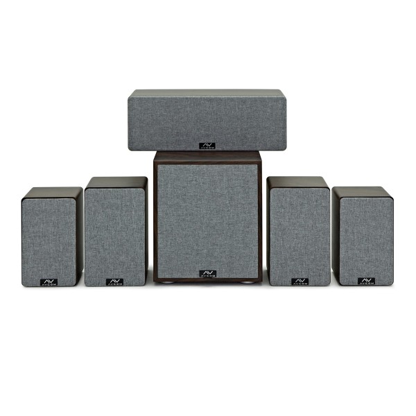 AVCOM 5.1 Speaker Bundle, Walnut