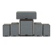 AVCOM 5.1 Speaker Bundle, Walnut