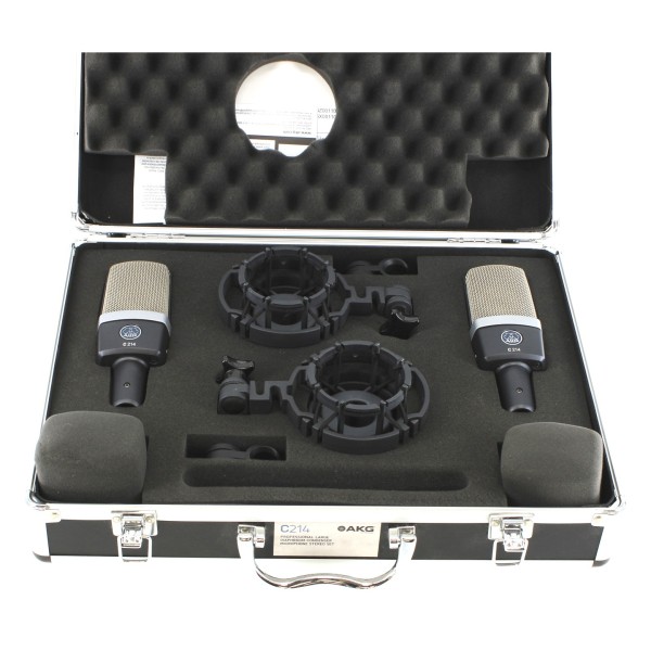AKG C214 Condensatormicrofoon Stereo (Set van 2) | Gear4music