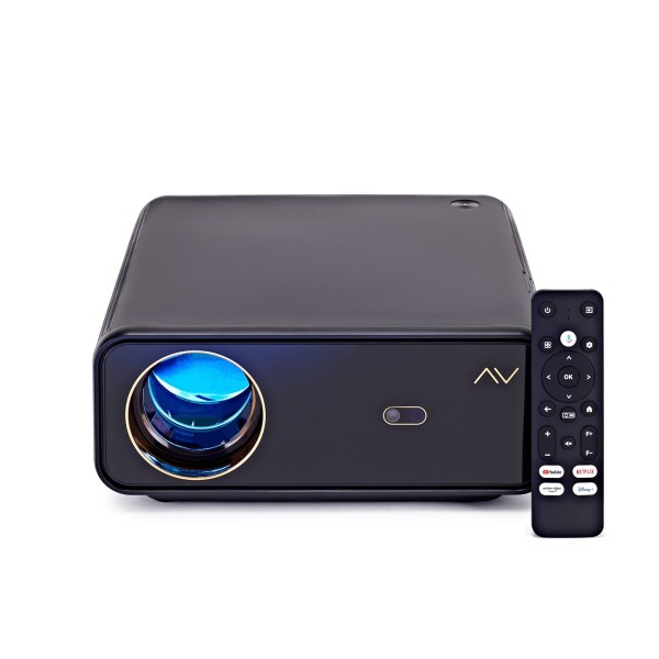 AVCOM FHDP160 FHD 1080p Smart Projector With Tripod Stand