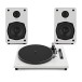 AVCOM Turntable and Active Speaker System, White