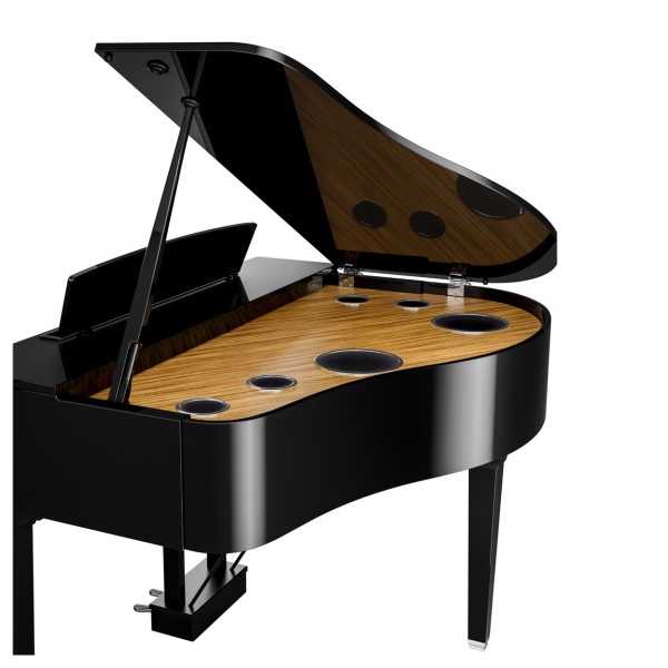 Yamaha CLP 895 Digital Grand Piano, Polished Ebony- Angle