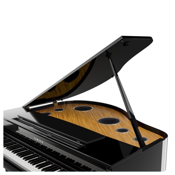 Yamaha CLP 895 Digital Grand Piano, Polished Ebony - Angle
