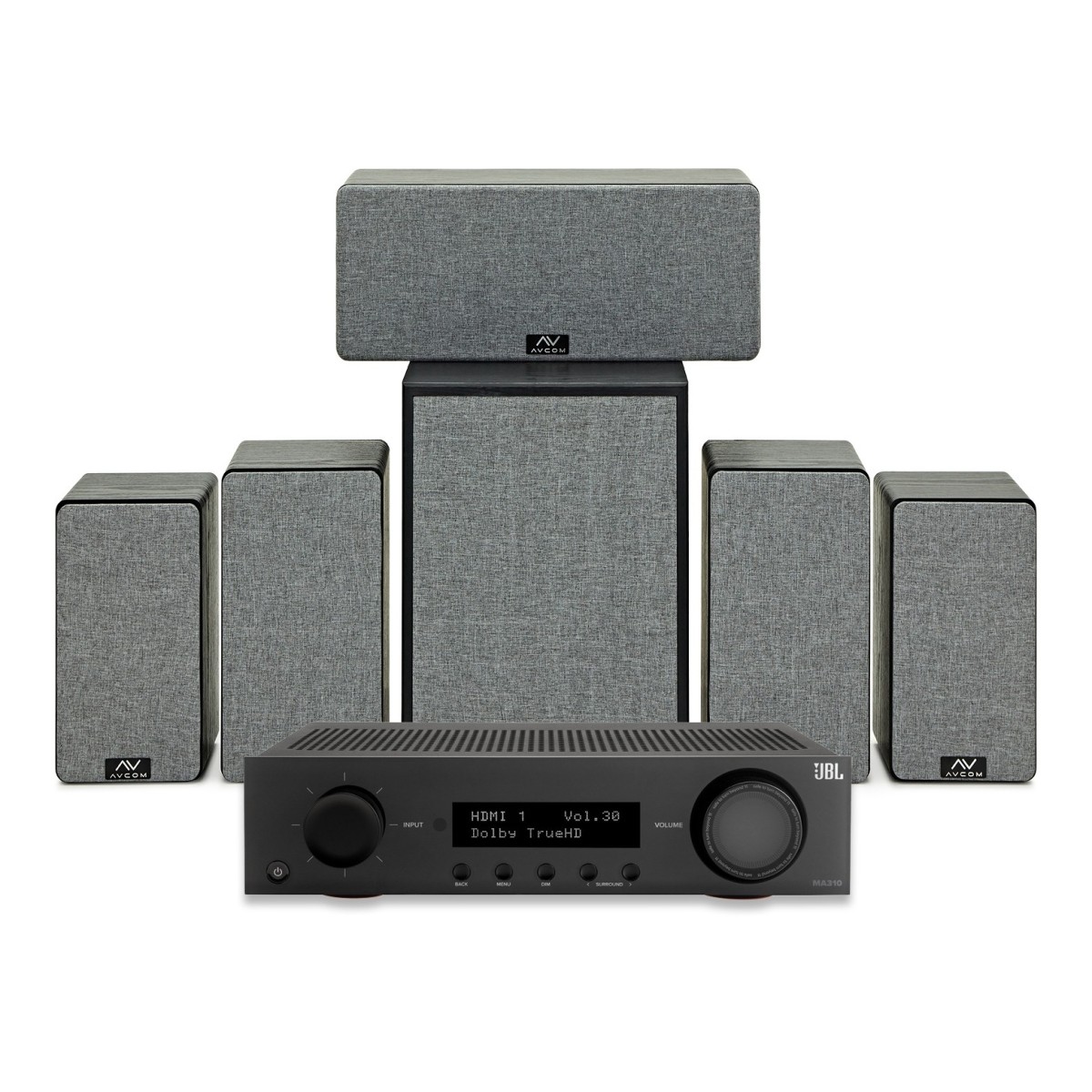 Avcom Surround Speaker System Builder Black