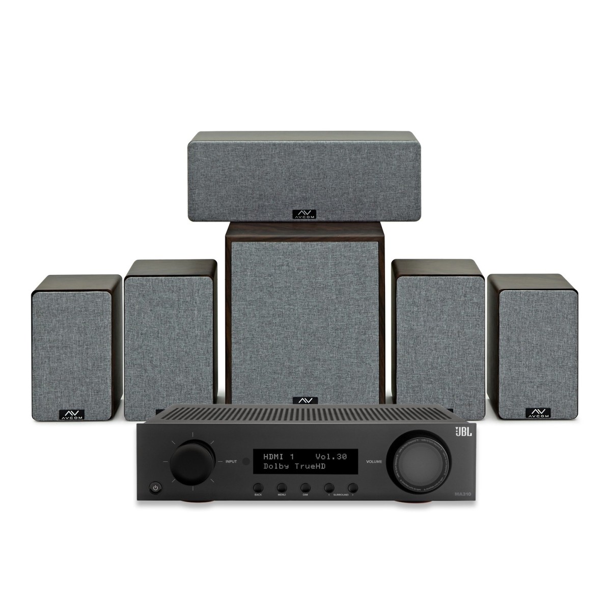 Avcom Surround Speaker System Builder Walnut