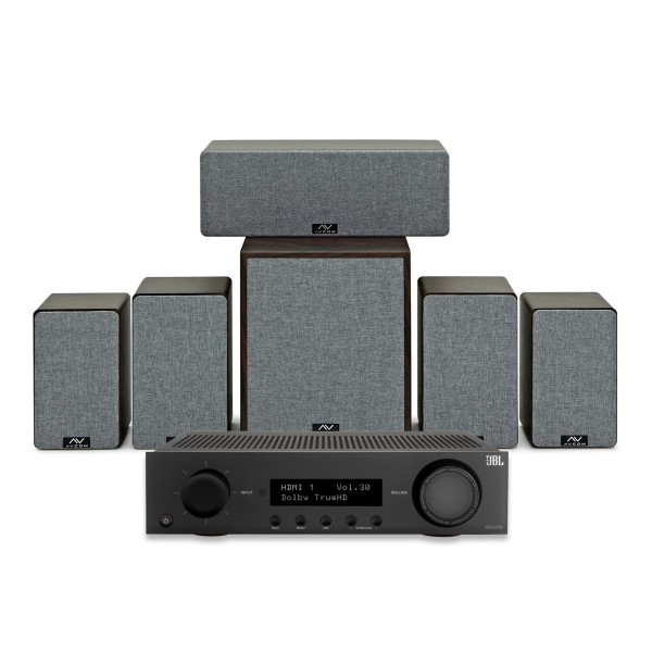 AVCOM Surround Speaker System Builder, Walnut
