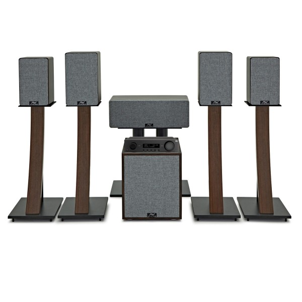 AVCOM Surround Speaker System Builder, Walnut