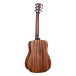 Cort Earth GO Mini Dreadnought, Open Pore - BACK