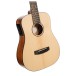 Cort Earth GO Mini Dreadnought, Open Pore - BODY DETAIL
