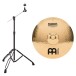Meinl Classics Custom 18'' Powerful Crash & Gear4music Boom Arm Stand, Black