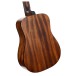 Cort Earth GO Mini Dreadnought, Open Pore - BACK DETAIL