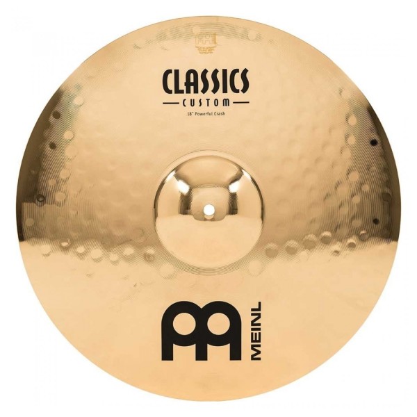 Meinl Classics Custom 18'' Powerful Crash & Gear4music Boom Arm Stand, Black