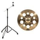 Meinl Pure Alloy Custom 18" Trash Crash & Gear4music Boom Arm Stand, Black