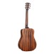 Cort Earth GO Mini Dreadnought, Open Pore Brown Burst - BACK