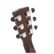 Cort Earth GO Mini Dreadnought, Open Pore Brown Burst - HEADSTOCK REAR