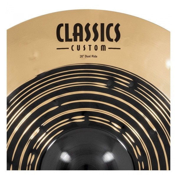 Meinl Classics Custom Dual 20'' Ride & Gear4music Boom Arm Stand, Black