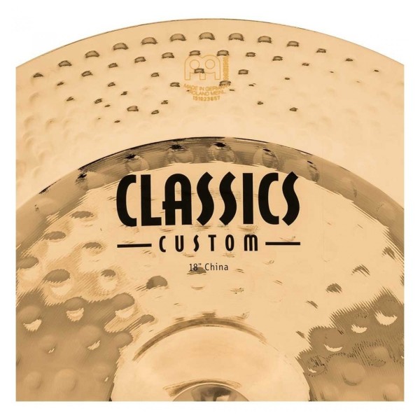 Meinl Classics Custom 18" China & Gear4music Boom Arm Stand, Black