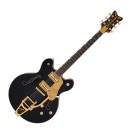 Grestch Falcon Center Block LTD with String-Thru Bigsby and Gold Hardware EB, Midnight Sapphire