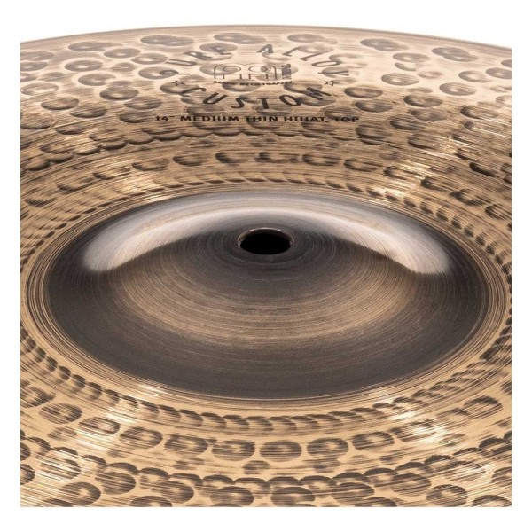 Meinl Pure Alloy Custom 14" Medium Thin Hi-Hats & Heavy Duty Two-Leg Hi-Hat Stand by Gear4music