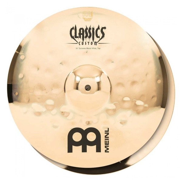Meinl Classics Custom Extreme Metal 14" Hi Hats & Heavy Duty Two-Leg Hi-Hat Stand by Gear4music