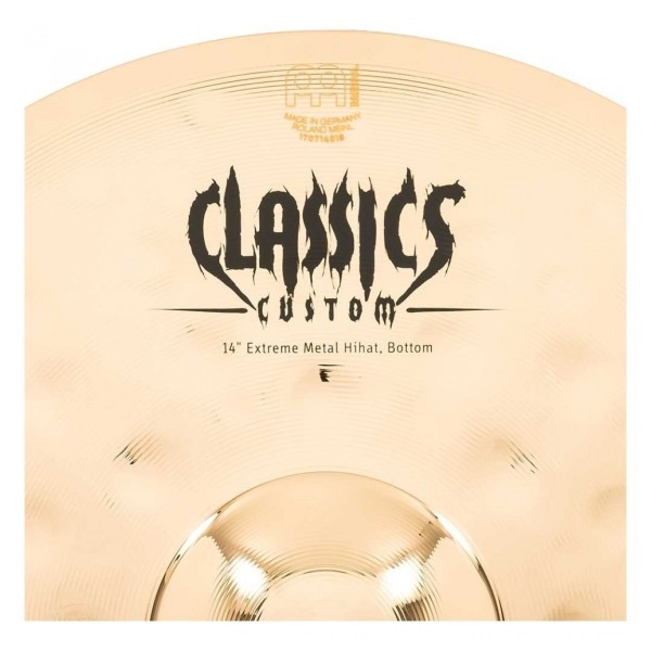 Meinl Classics Custom Extreme Metal 14" Hi Hats & Heavy Duty Two-Leg Hi-Hat Stand by Gear4music